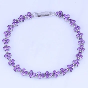 Love Monologue Party Jewelry Purple Crystal Rome narukvice dužina lanca 18,5 cm B0062 Free Jewelry Bag
