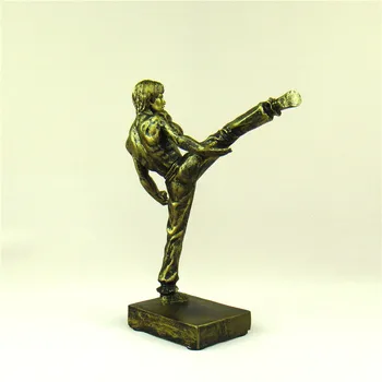 Bruce Lee je slatkiš minijaturna tradicionalne kineske lik Kung-Fu skulptura ukras Obrt za suvenir poklon i zbirku umjetničkih djela