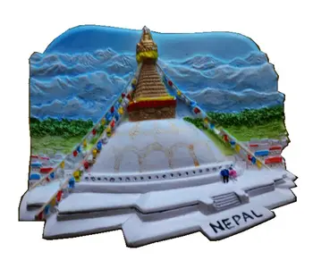Velika stupa u Nepalu 3D aromaterapija magneti za hladnjak putovanja po svijetu suveniri hladnjak magnetna naljepnica ukras kuće