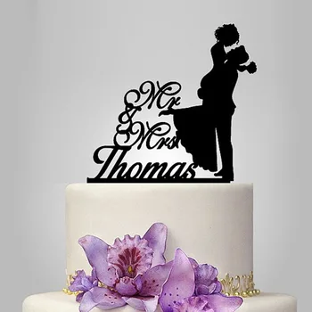 2017 Real Rushed Personalized Acrylic Lover Sweet Wedding Cake Topper / vjenčanje stalak/svadbena dekoracija /korisničko Topper