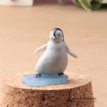 Besplatna dostava Slatka pingvin mini-figurice 30 kom. / lot PVC igračke pleše veliki sretan automobil stranka ured uređenje doma dijete noge poklon
