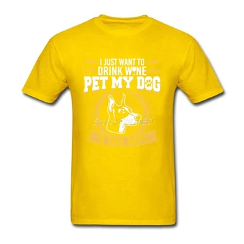 Doberman Pet My Dog Majica Pamuk Crewneck Kratkih Rukava Prilagođene Muška Majica Moda 2017 Ljeto Vintage Veliki Veličina Majice