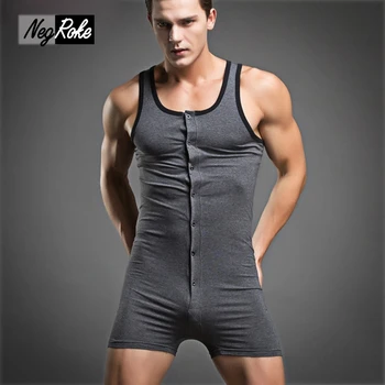 Ljeta su topla rasprodaja muškarci body body seksualno kvaliteta gospodo onesies Potkošulja muška pidžama Bodybuilding pamučna Majica pidžama muškarci